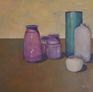 7. Still Life with pink vases